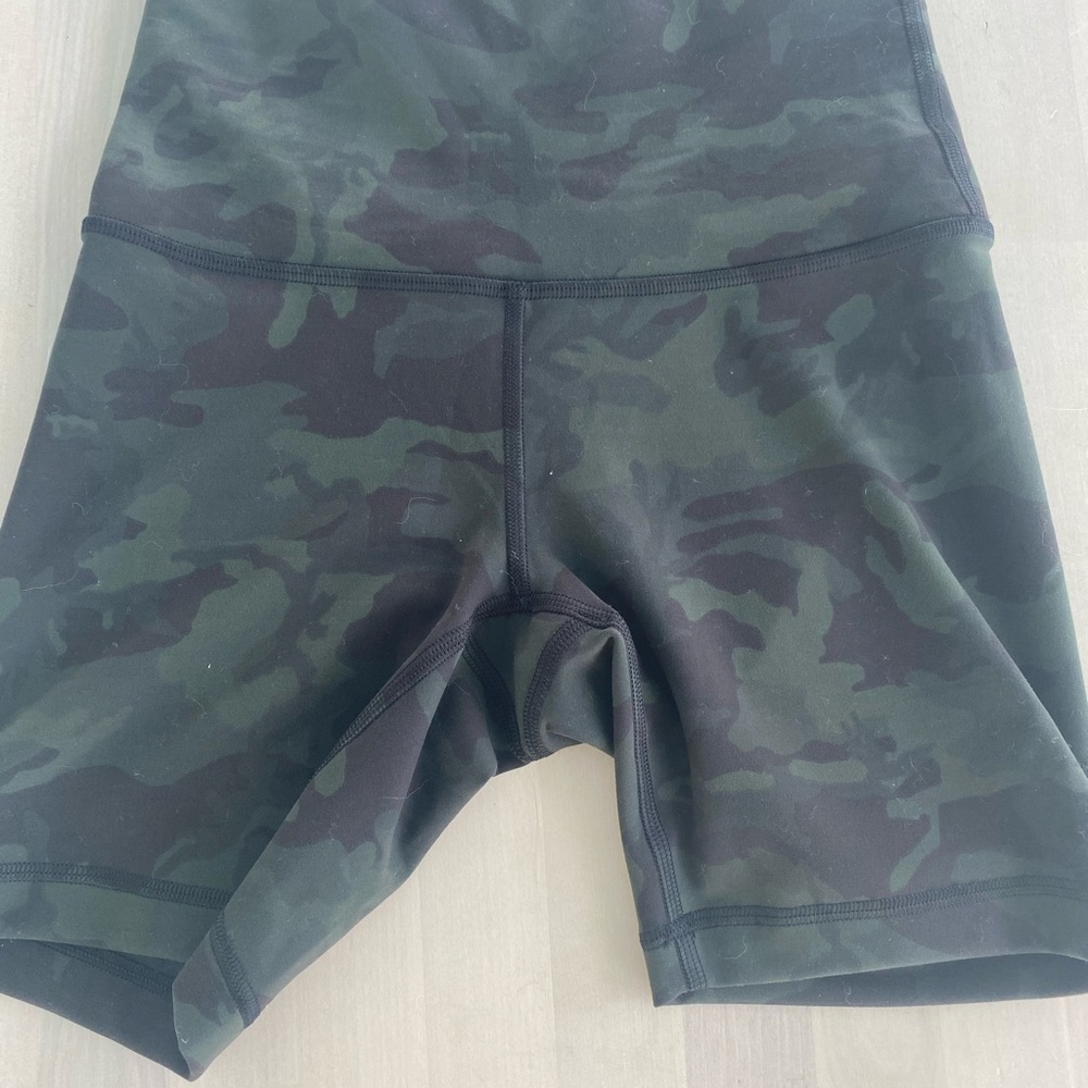 lululemon Wunder Under Short Camo Green